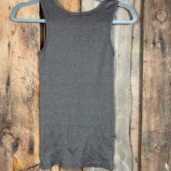 Michael Stars Brown/Silver Shimmer Tank Top - One Size - Picture 7 of 10